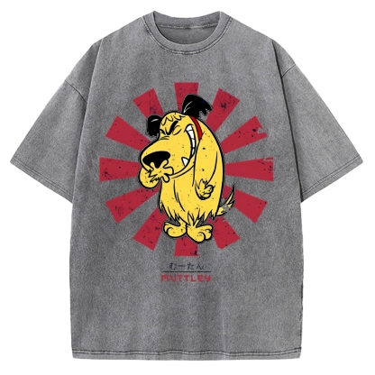 Muttley Retro Japanese Vintage Washed T-shirt