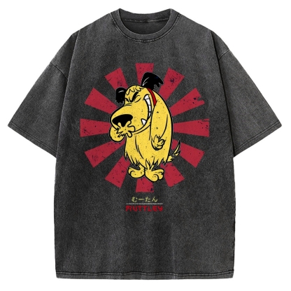 Muttley Retro Japanese Vintage Washed T-shirt