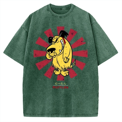 Muttley Retro Japanese Vintage Washed T-shirt