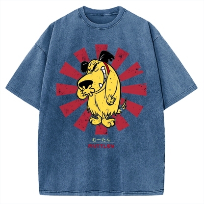Muttley Retro Japanese Vintage Washed T-shirt