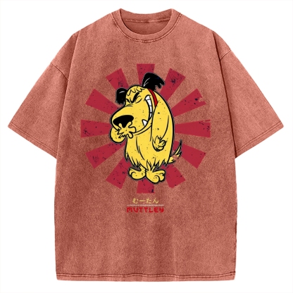 Muttley Retro Japanese Vintage Washed T-shirt