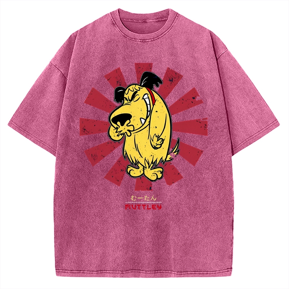 Muttley Retro Japanese Vintage Washed T-shirt