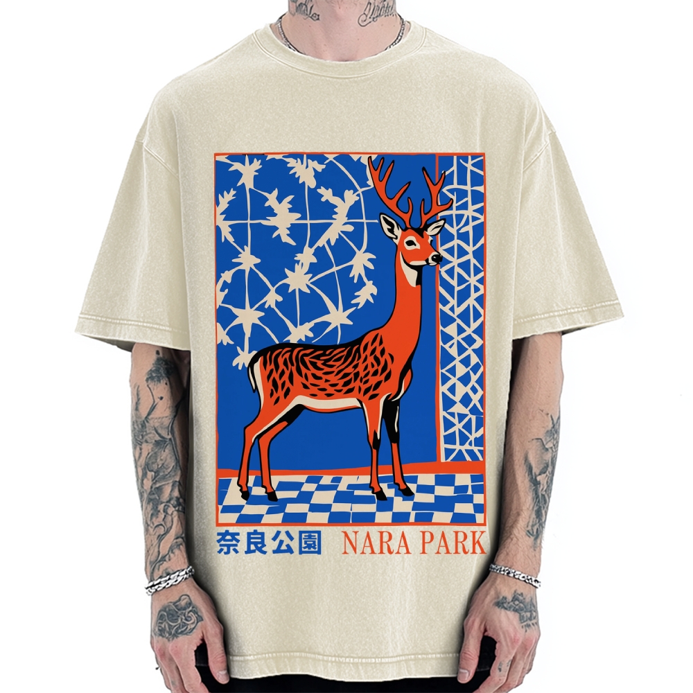 Nara Deer Park Vintage Washed T-shirt