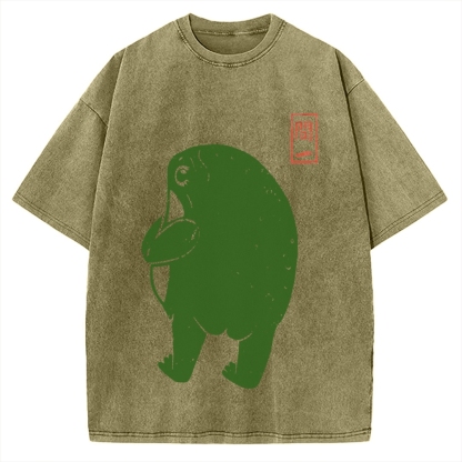 Frog Butt Vintage Washed T-shirt