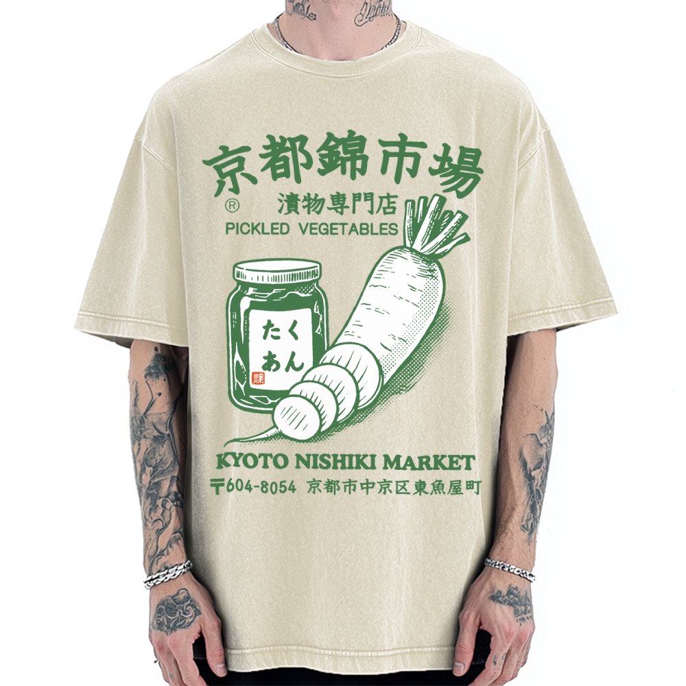 Kyoto Nishiki Market  Vintage Washed T-shirt