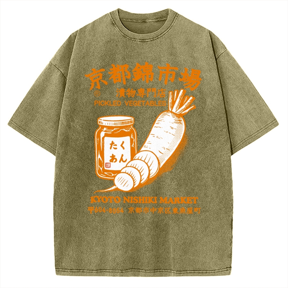 Kyoto Nishiki Market  Vintage Washed T-shirt