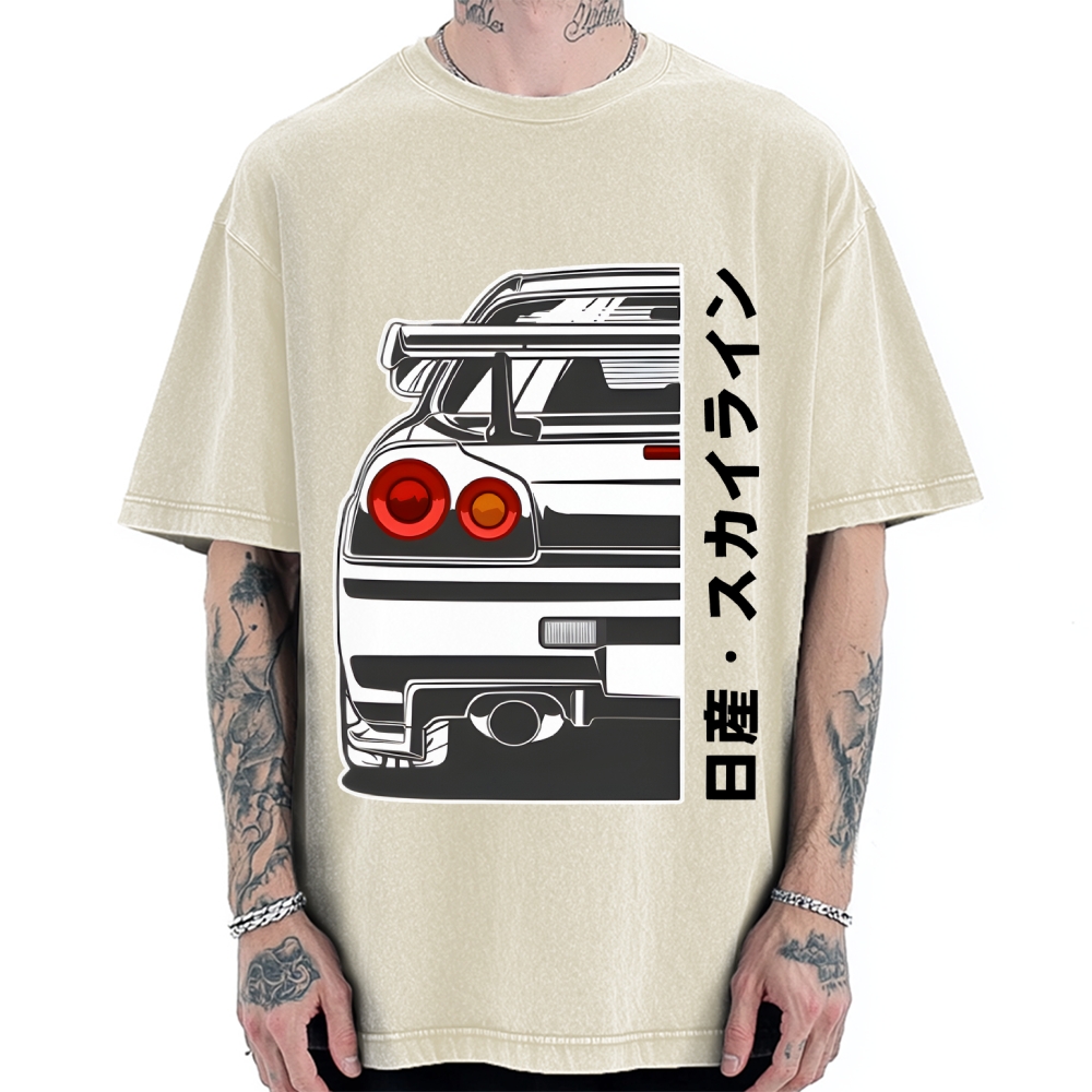 Nissan GTR Nismo Car Vintage Washed T-shirt
