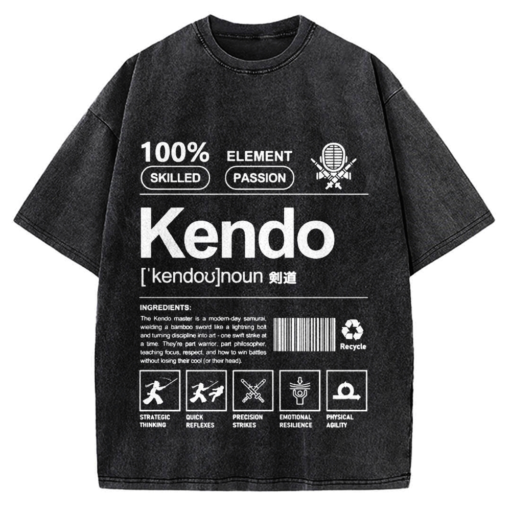 Kendo Japanese Vintage Washed T-shirt