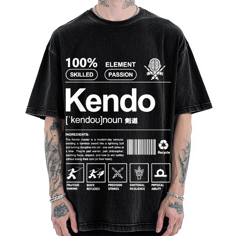 Kendo Japanese Vintage Washed T-shirt