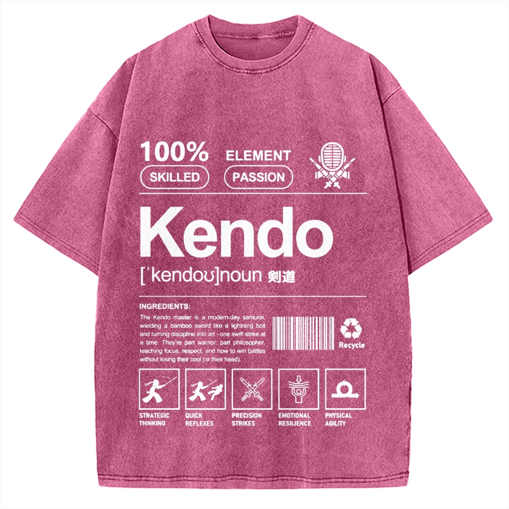 Kendo Japanese Vintage Washed T-shirt