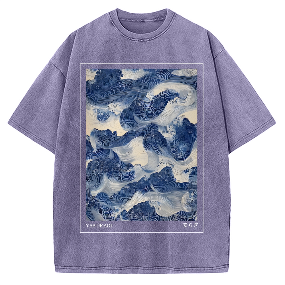 Yasuragi Wave Vintage Washed T-shirt