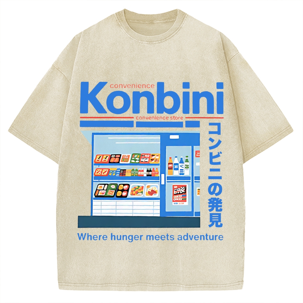 Japanese Convenience Store Vintage Washed T-shirt