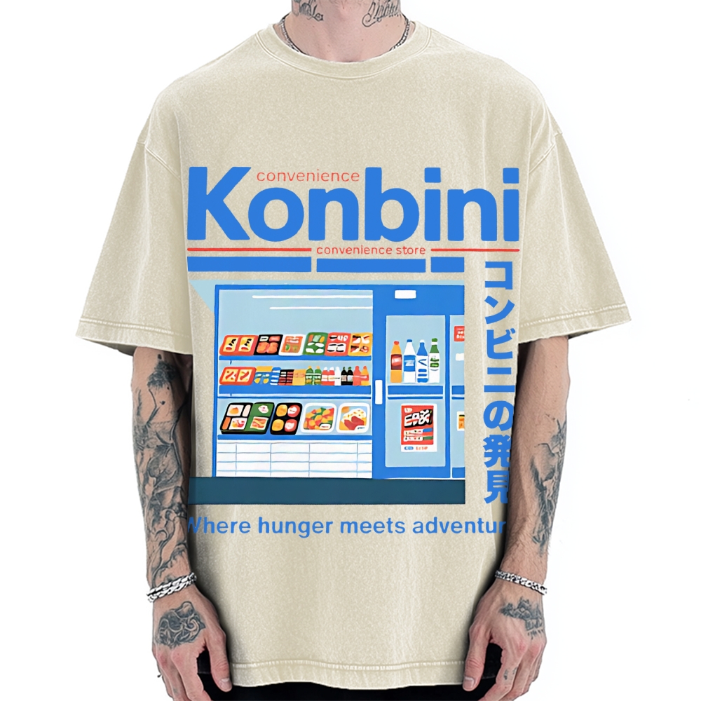 Japanese Convenience Store Vintage Washed T-shirt