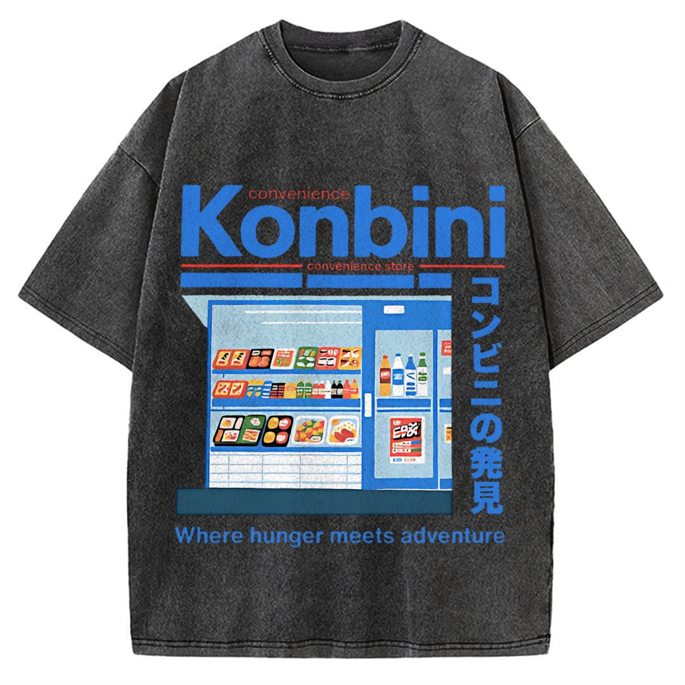 Japanese Convenience Store Vintage Washed T-shirt
