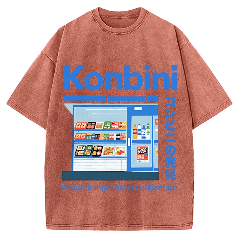 Japanese Convenience Store Vintage Washed T-shirt