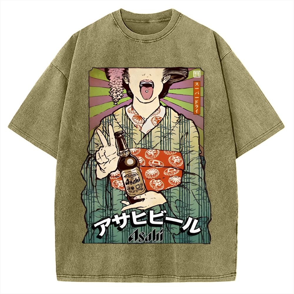 Beer Vintage Washed T-shirt