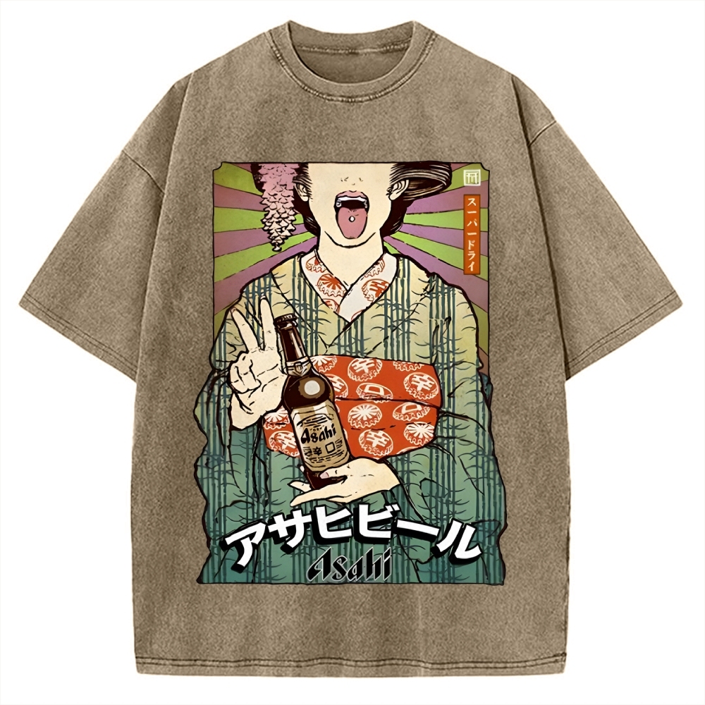 Beer Vintage Washed T-shirt