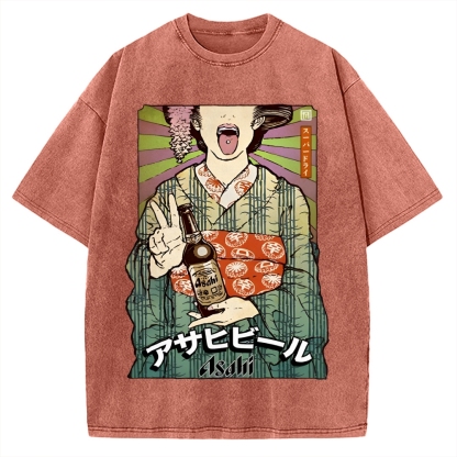 Beer Vintage Washed T-shirt