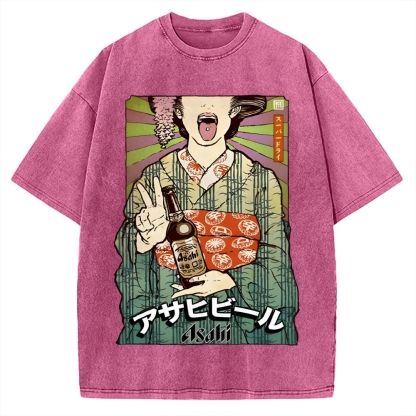 Beer Vintage Washed T-shirt