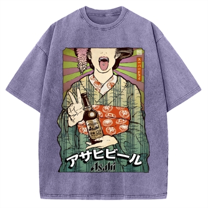 Beer Vintage Washed T-shirt