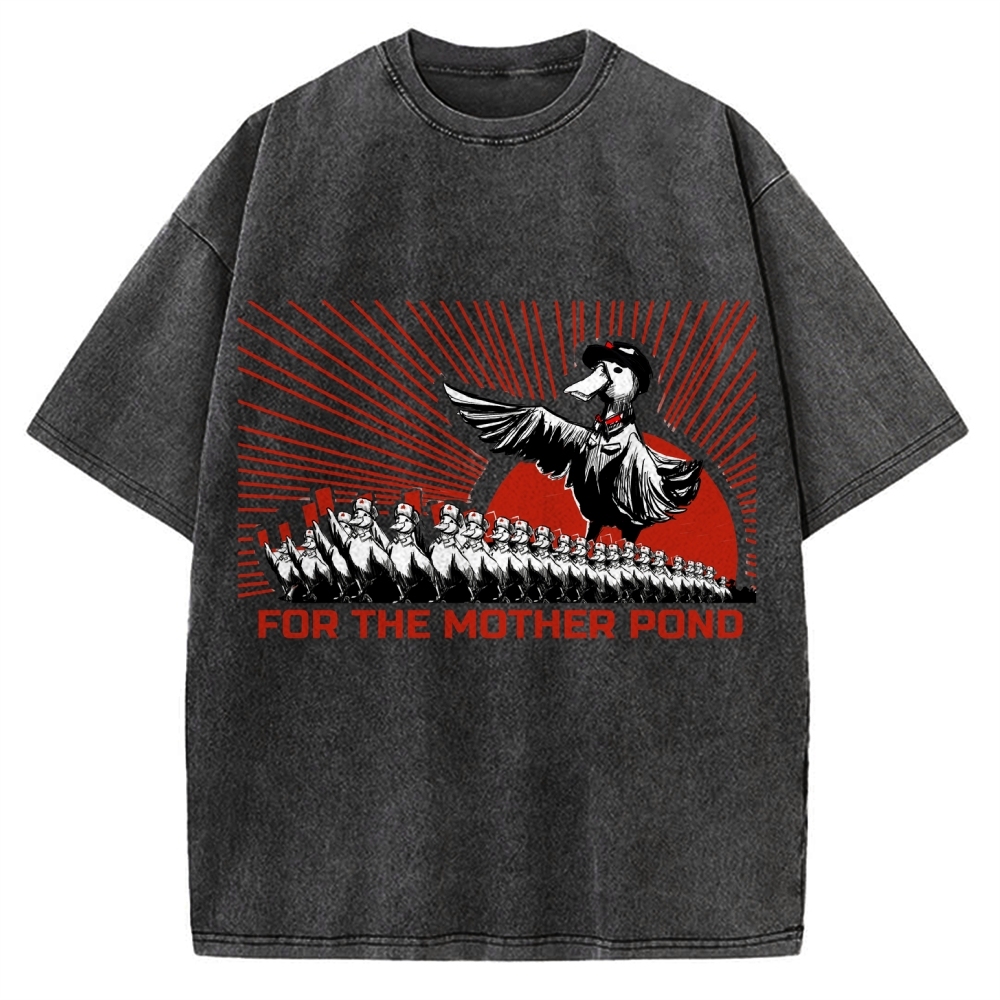 For The Mother Pond Comrade Quack Vintage Washed T-shirt
