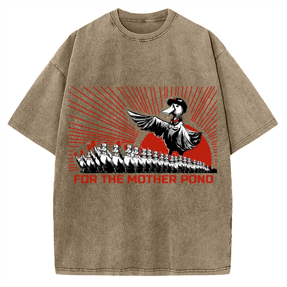 For The Mother Pond Comrade Quack Vintage Washed T-shirt