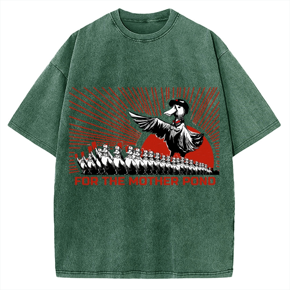 For The Mother Pond Comrade Quack Vintage Washed T-shirt