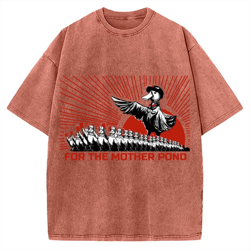 For The Mother Pond Comrade Quack Vintage Washed T-shirt