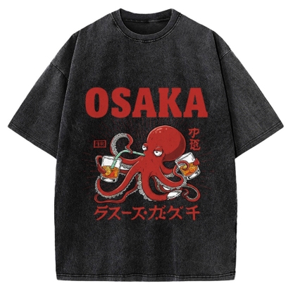 Osaka Octopus Vintage Washed T-shirt