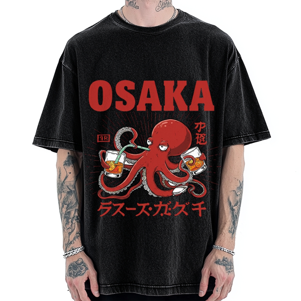 Osaka Octopus Vintage Washed T-shirt