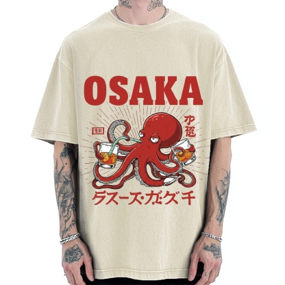 Osaka Octopus Vintage Washed T-shirt
