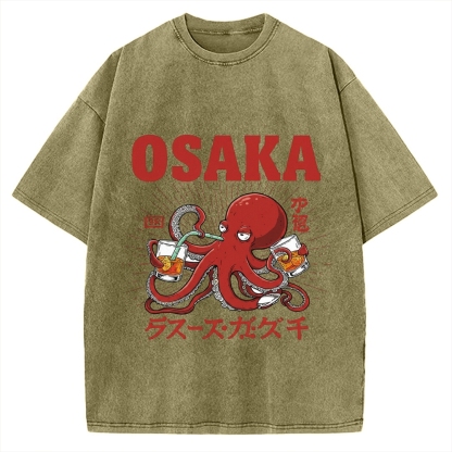Osaka Octopus Vintage Washed T-shirt