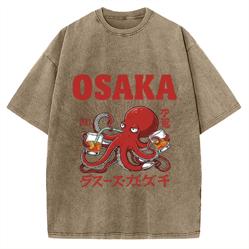 Osaka Octopus Vintage Washed T-shirt