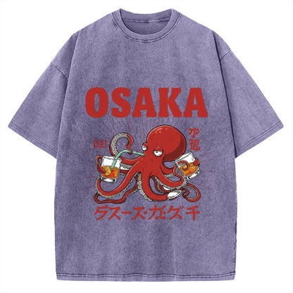 Osaka Octopus Vintage Washed T-shirt