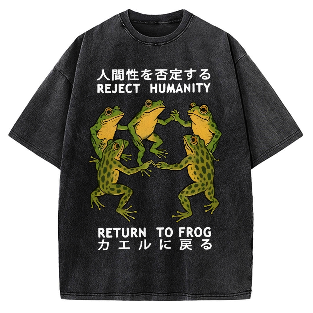 REJECT HUMANITY Vintage Washed T-shirt