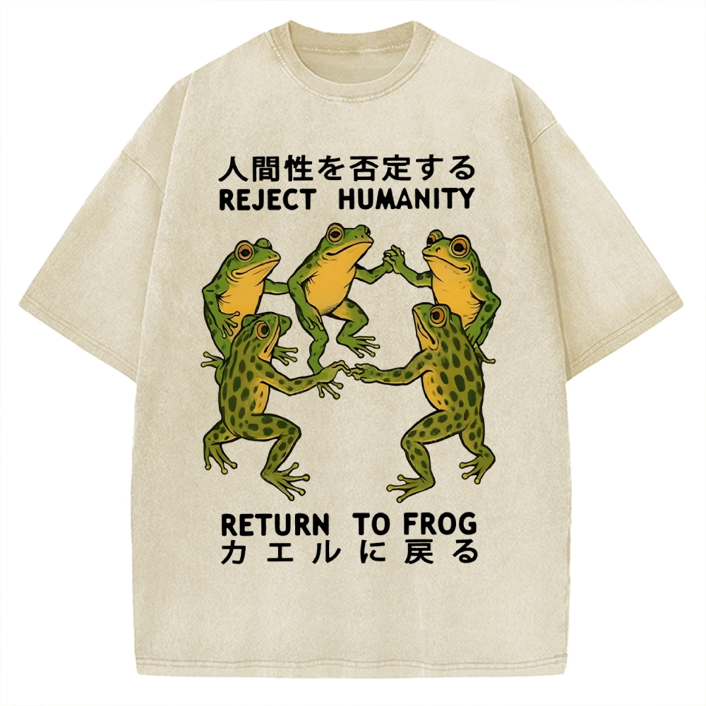 REJECT HUMANITY Vintage Washed T-shirt