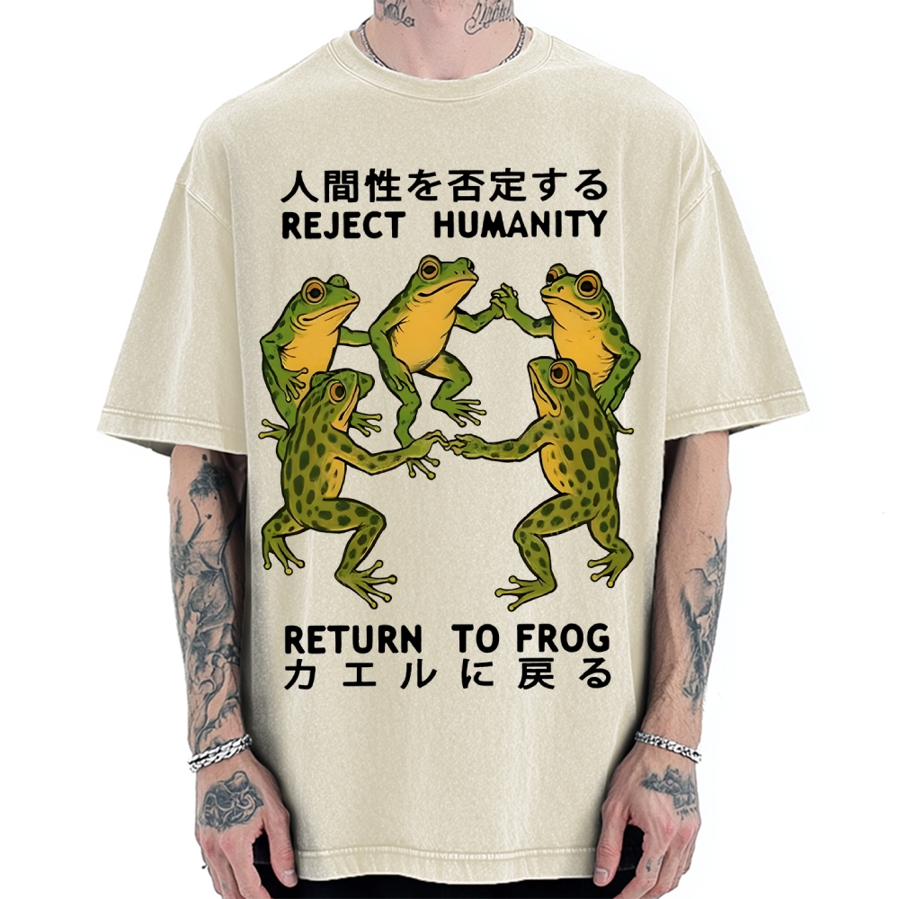 REJECT HUMANITY Vintage Washed T-shirt