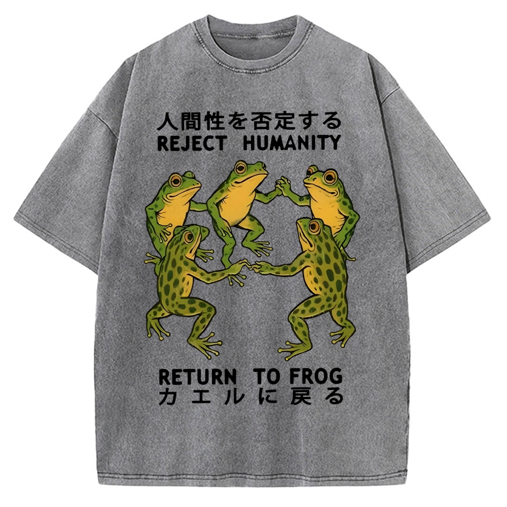 REJECT HUMANITY Vintage Washed T-shirt