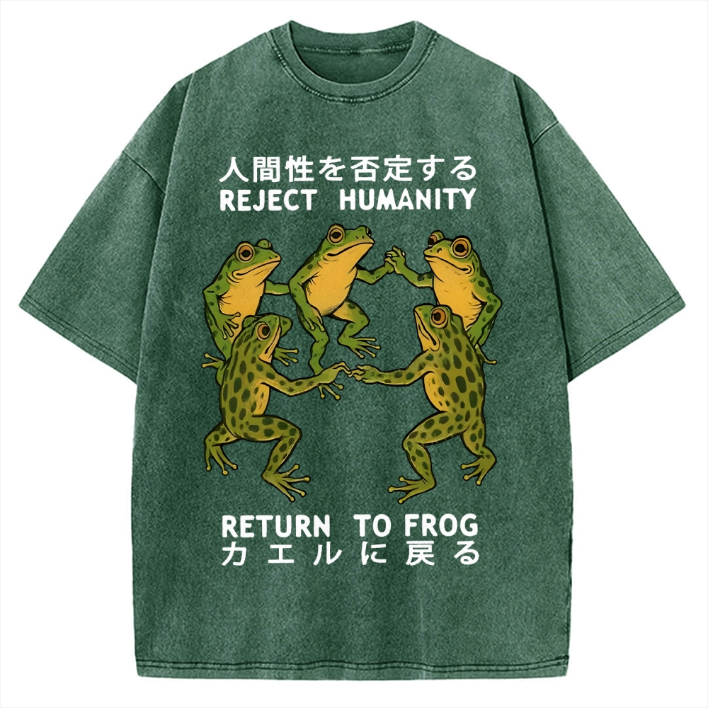 REJECT HUMANITY Vintage Washed T-shirt