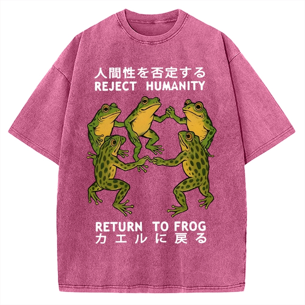 REJECT HUMANITY Vintage Washed T-shirt