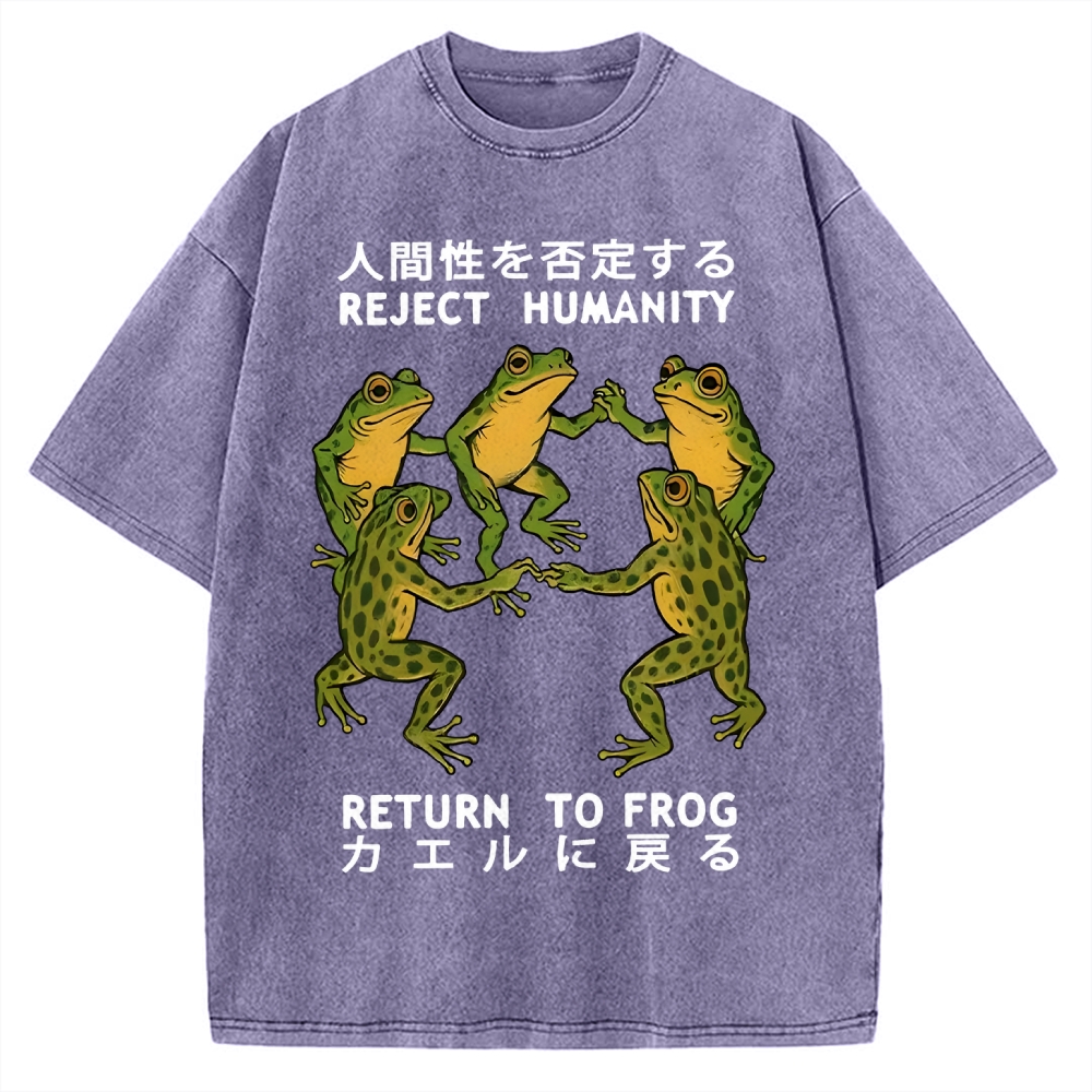 REJECT HUMANITY Vintage Washed T-shirt