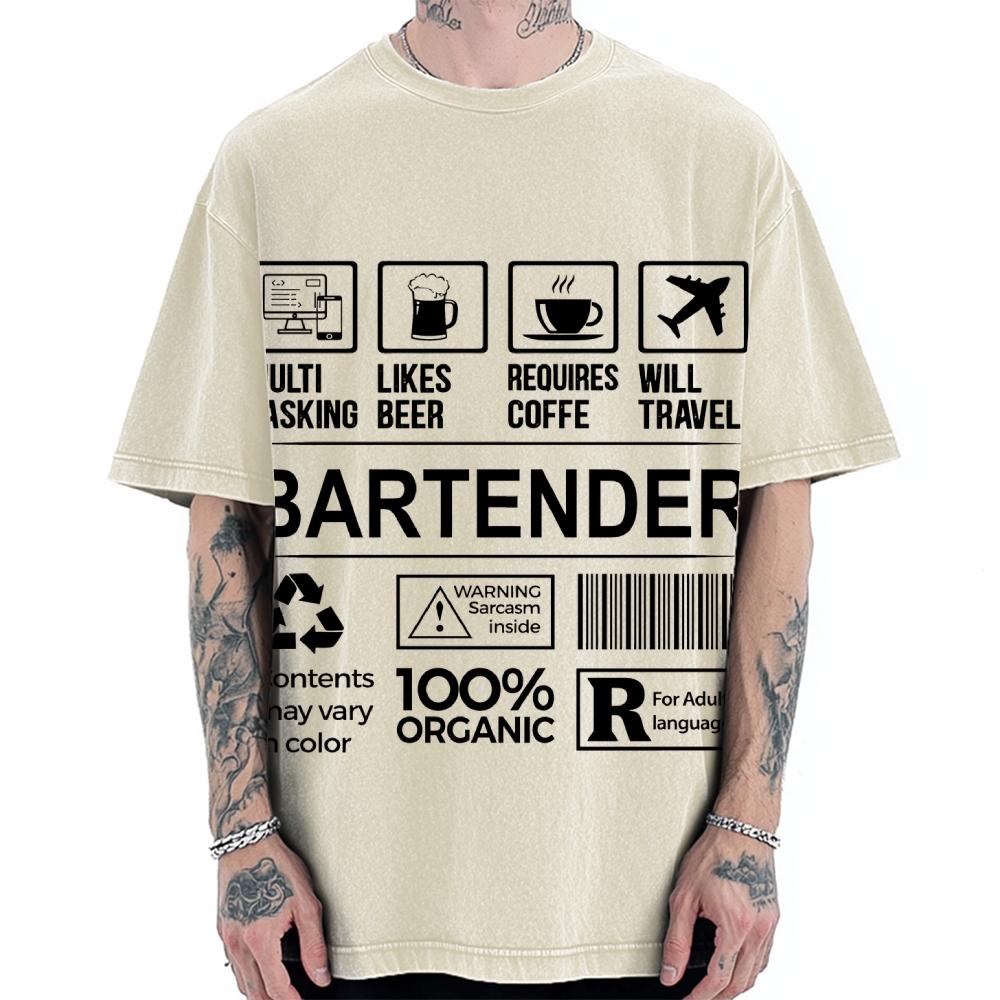 Bartender Vintage Washed T-shirt