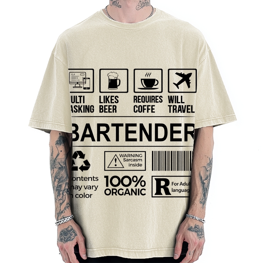 Bartender Vintage Washed T-shirt