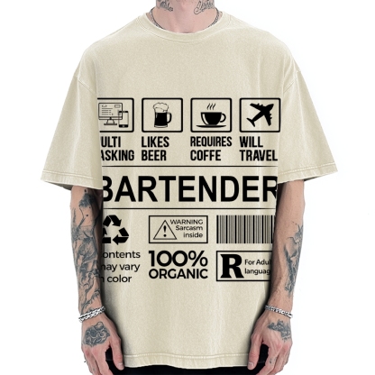 Bartender Vintage Washed T-shirt