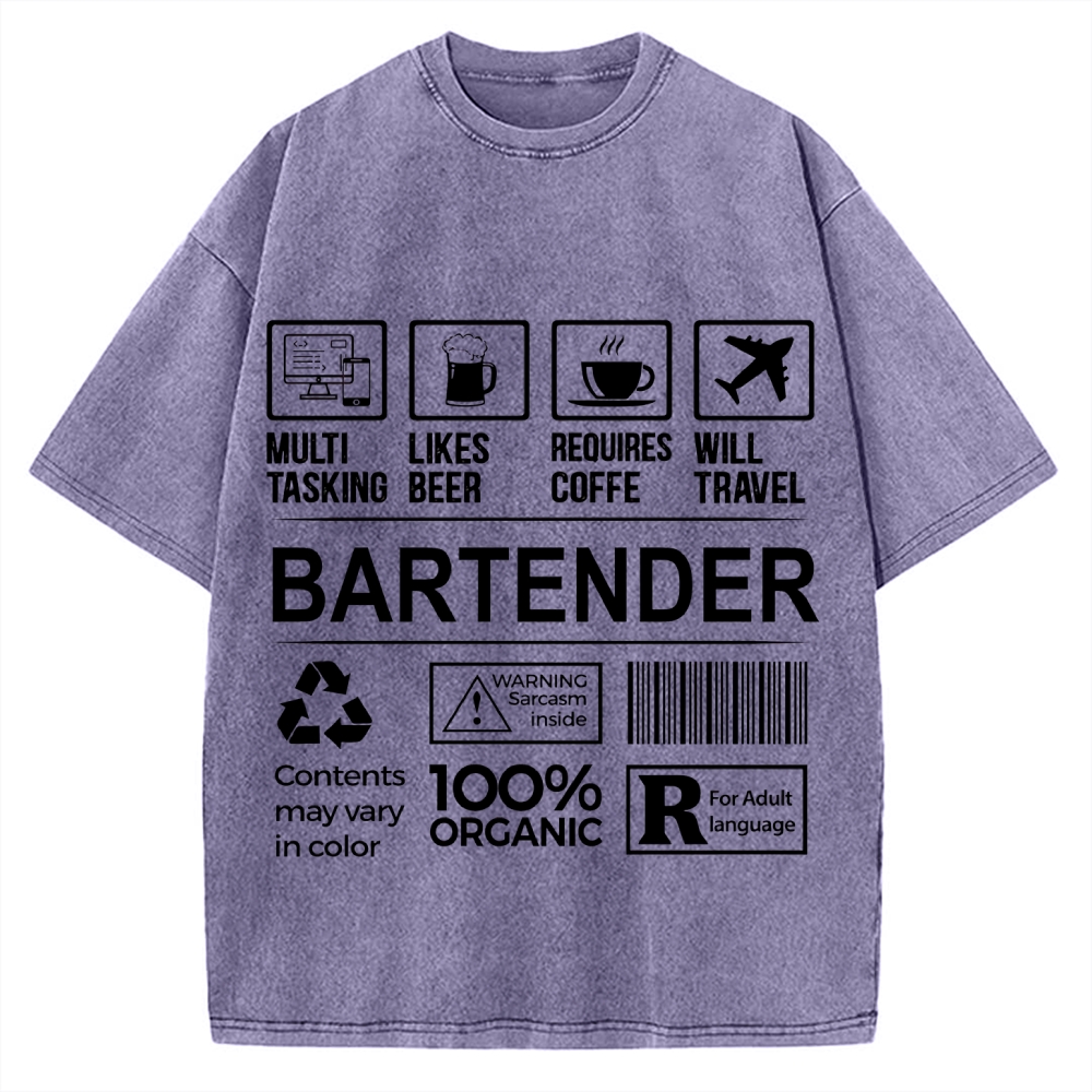 Bartender Vintage Washed T-shirt