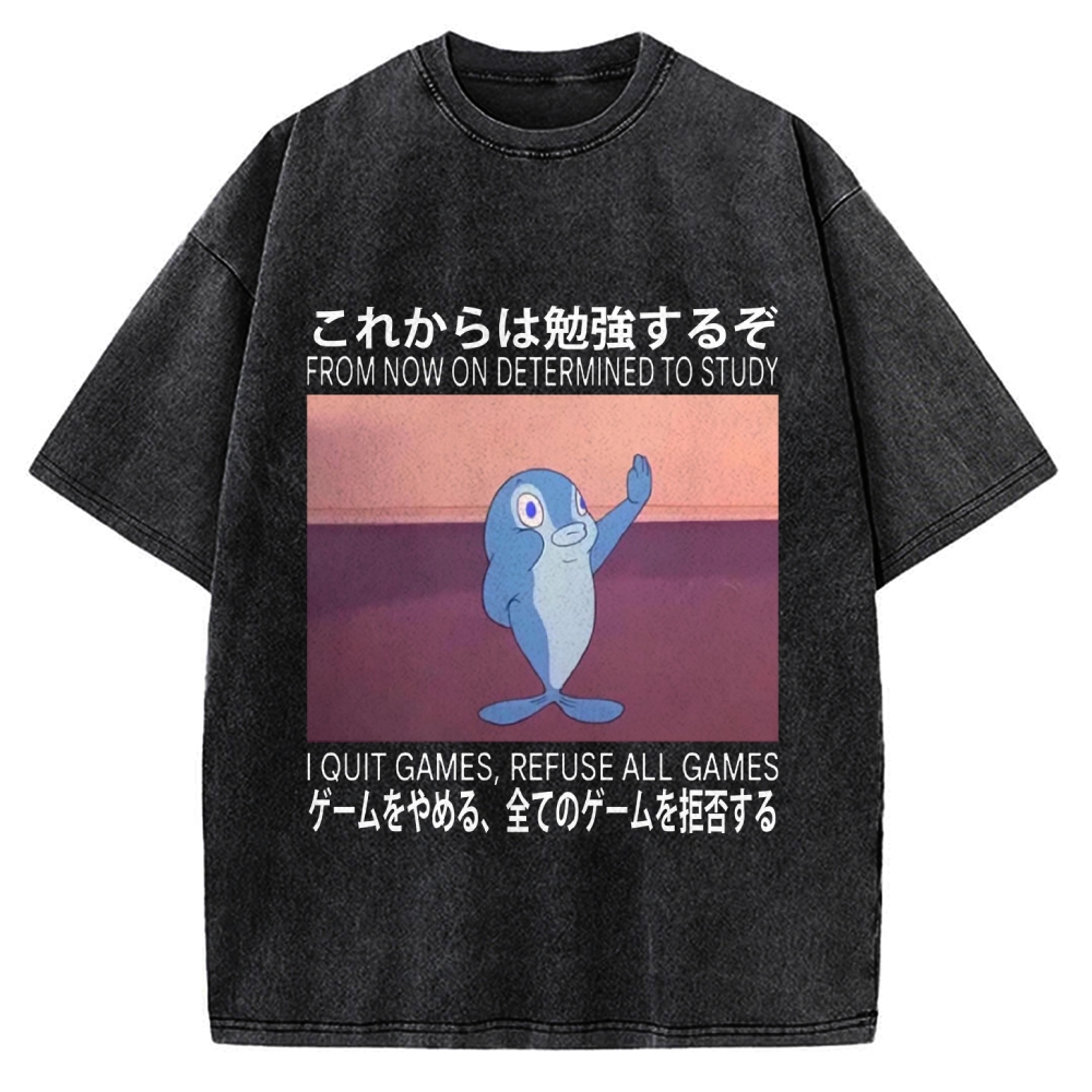 Goldfish Promise Funny Vintage Washed T-shirt