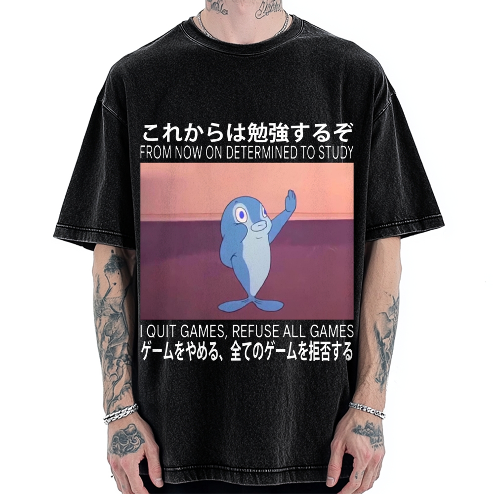 Goldfish Promise Funny Vintage Washed T-shirt