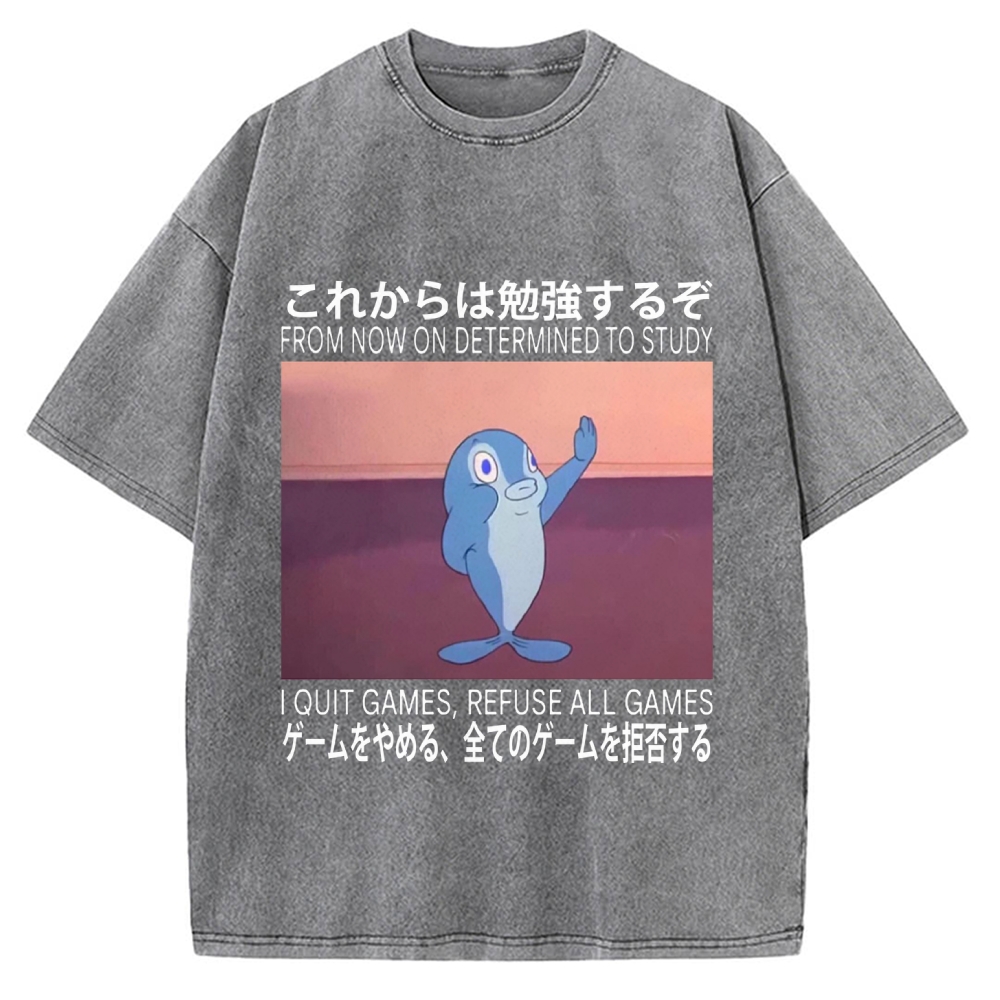 Goldfish Promise Funny Vintage Washed T-shirt
