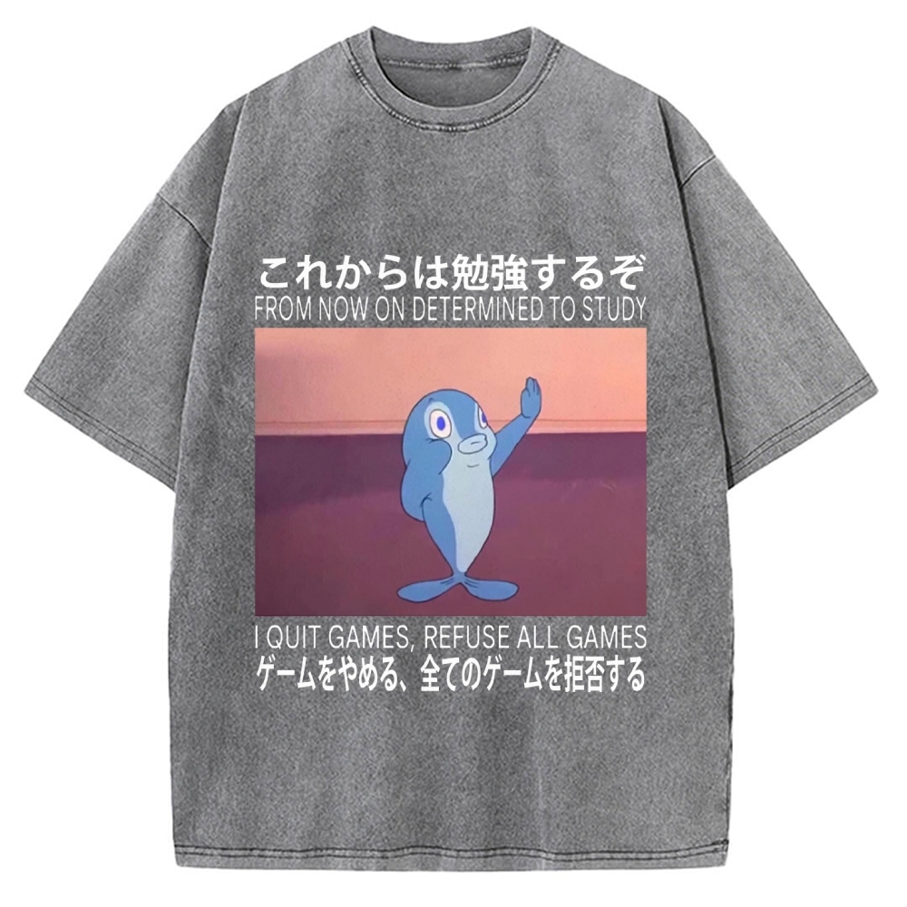 Goldfish Promise Funny Vintage Washed T-shirt