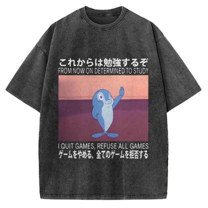 Goldfish Promise Funny Vintage Washed T-shirt